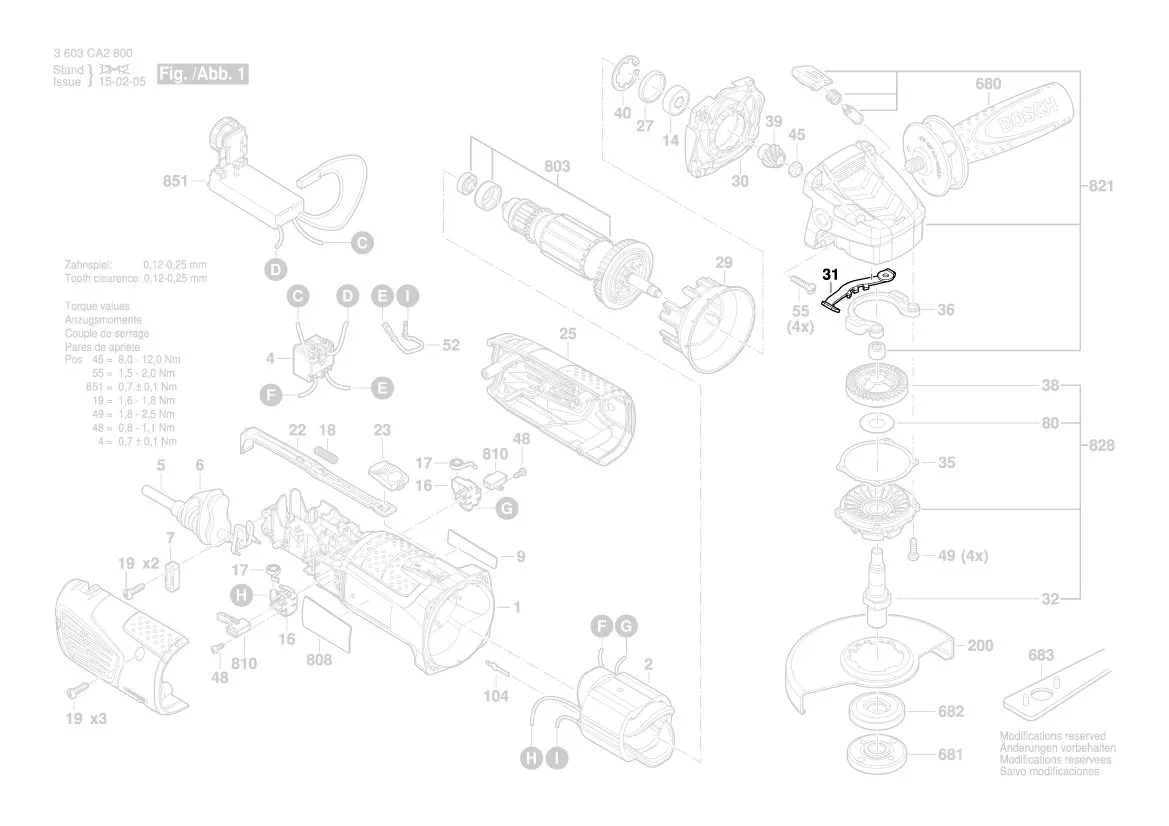 Ressort réf. 2 609 002 205 BOSCH